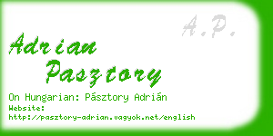 adrian pasztory business card